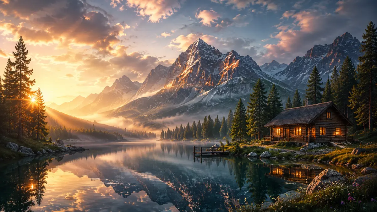 Alpine Reflection wallpaper preview